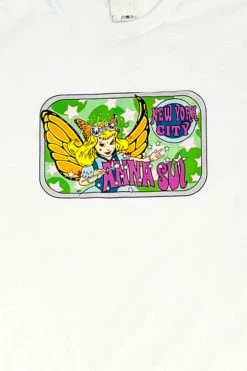 Anna Sui Fairy T-Shirt <br> Teal 6 Anna Sui Fairy T-Shirt Teal