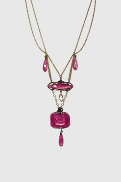 ACCESSORIES Anna Sui X Erickson Beamon Teardrop Crystal Necklace