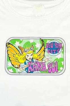 Anna Sui T-shirts Fairy Baby Tee Teal