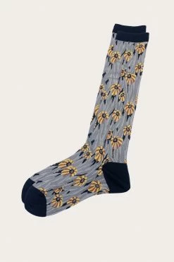 Anna Sui Penny Lane Knee-high Sock Black Fall / Winter '21