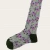 Anna Sui Fall / Winter '21 Penny Lane Knee-high Sock Purple