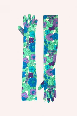 Anna Sui Spring '22 Beckoning Blossoms Gloves Orchid