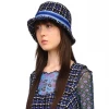 Anna Sui Resort '22 Neo Plaid Bucket Hat Black