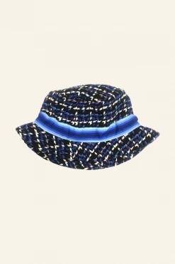 Anna Sui Resort '22 Neo Plaid Bucket Hat Black