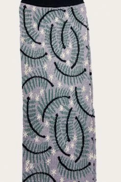 Anna Sui Tumbling Pines Knee-high Sock Lavender