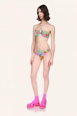 Anna Sui Spring '22 Beckoning Blossoms String Bikini Set