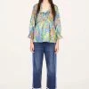 Resort '22 Anna Sui X Batsheva Sui Top <br> Blue 2 Resort '22 Anna Sui X Batsheva Sui Top Blue