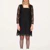 Anna Sui Resort '22 Garden Lace Madonna Dress Black