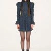 Resort '22 Anna Sui X Batsheva Prairie Mini Dress Cornflower