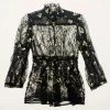Anna Sui Scattered Blooms Lace Top