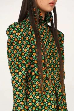 Anna Sui X Batsheva Prairie Mini Dress Red