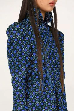 Resort '22 Anna Sui X Batsheva Prairie Mini Dress Cornflower