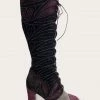 Fall / Winter '21 Anna Sui X John Fluevog Elita Tall Boot In Purple Suede