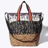 Kuipo Ditsy Blooms & Penny Lane Tote Bag <br> Yellow And Black 1 Kuipo Ditsy Blooms & Penny Lane Tote Bag Yellow And Black