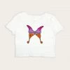 Anna Sui Butterfly Baby Tee Marigold