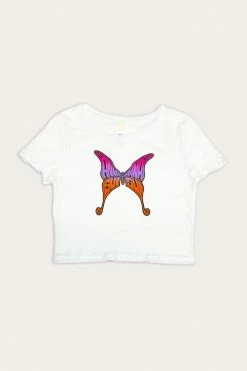 Anna Sui Butterfly Baby Tee Marigold