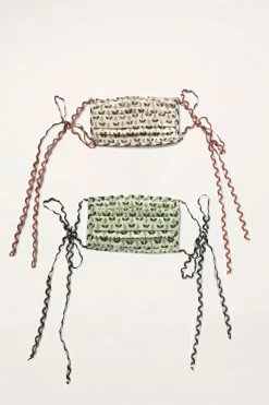 Anna Sui Blooming Buds Butterfly Quilted Mask ACCESSORIES