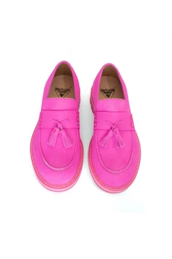 Spring '22 Anna Sui X John Fluevog Loafers Neon Pink
