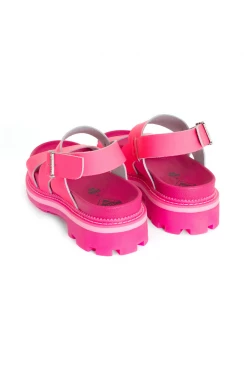Spring '22 Anna Sui X John Fluevog Sandals Neon Pink