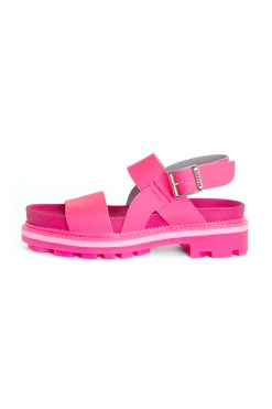 Spring '22 Anna Sui X John Fluevog Sandals Neon Pink