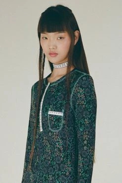Anna Sui Ribbon And Rhinestone Choker Resort '22