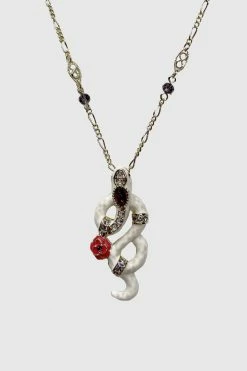 Vendome ACCESSORIES Snake Necklace White