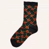 Anna Sui Rosy Dot Socks Black