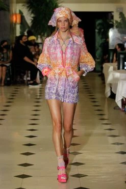 Anna Sui Spring '22 Beckoning Blossoms String Bikini Set