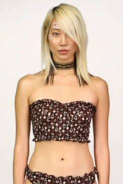 Anna Sui Butterfly Meadows Sunbathing Top CLOTHING