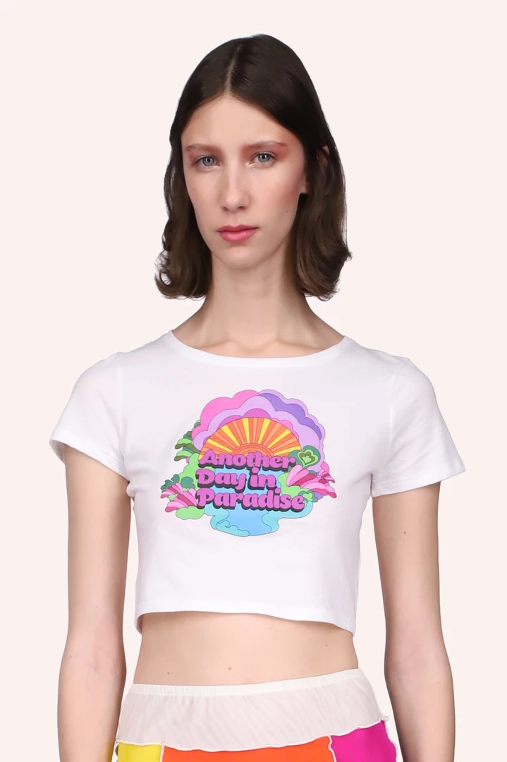 Anna Sui Spring '22 Another Day In Paradise Baby Tee 3 Anna Sui Spring '22 Another Day In Paradise Baby Tee