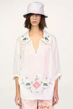 Anna Sui Poppies Embroidered Tunic CLOTHING