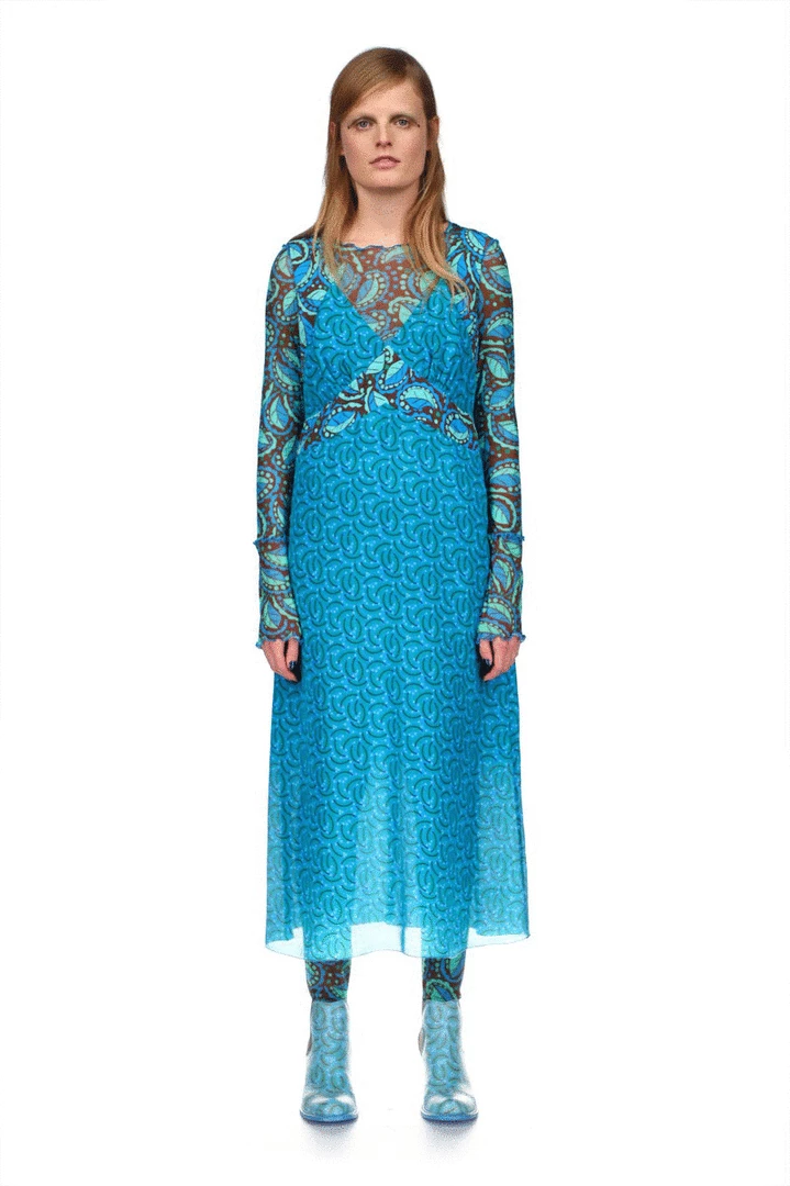 Anna Sui Swirling Leaves Leggings <br> Black Fall / Winter '21 4 Anna Sui Swirling Leaves Leggings Black Fall / Winter '21