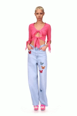 Anna Sui Summer '22 The Gisele Top Pink