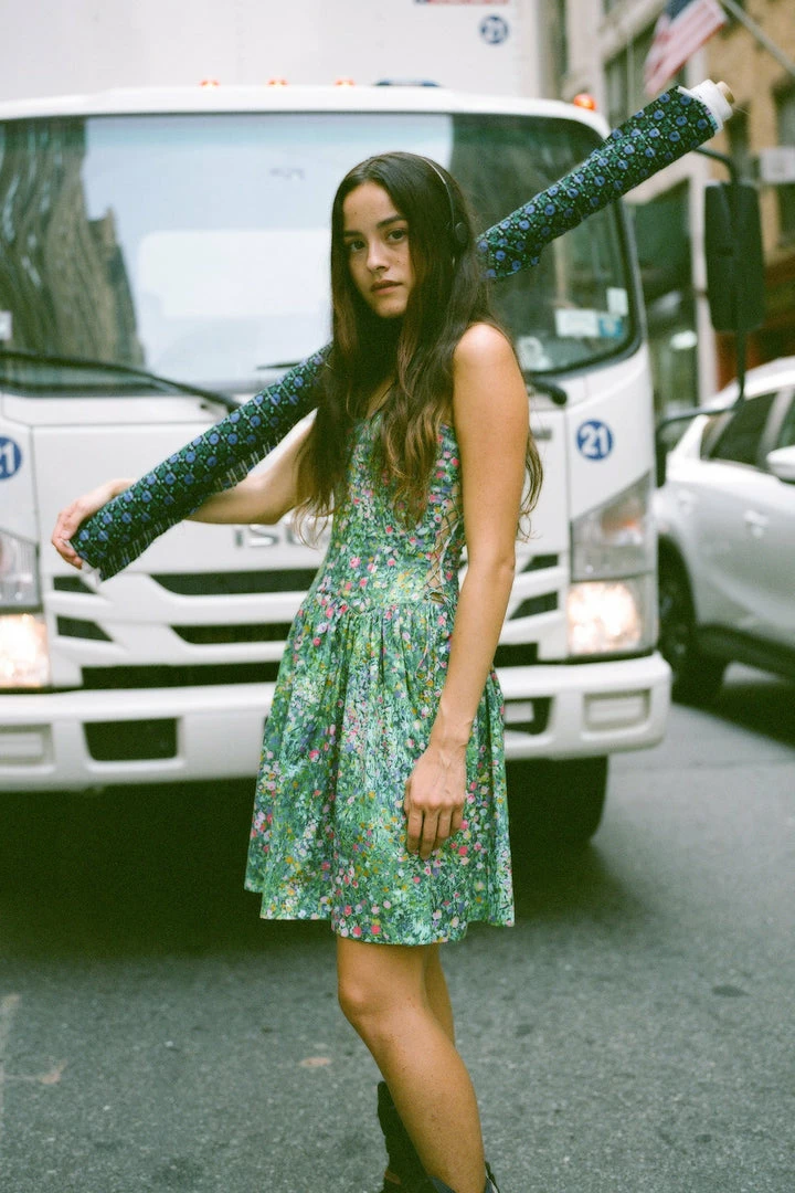 Anna Sui X Batsheva Strapless Dress <br> Green Resort '22 4 Anna Sui X Batsheva Strapless Dress Green Resort '22