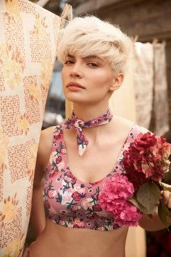 Knix X Anna Sui Anna Sui X Knix Rose Bouquet Luxe Lift Pullover Bra