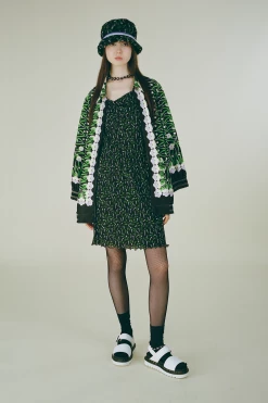 Anna Sui Resort '22 Lily Of The Valley Bucket Hat Black