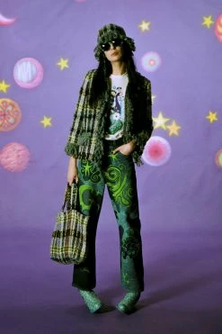 Anna Sui Technicolor Tartan Jacket Fall / Winter '21